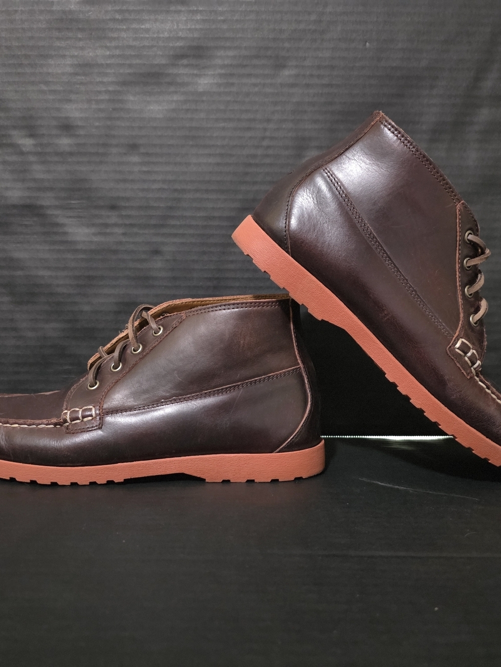 Faherty X Quoddy Mens Brown Chromexcel Telo Chukka Vibram Size 11